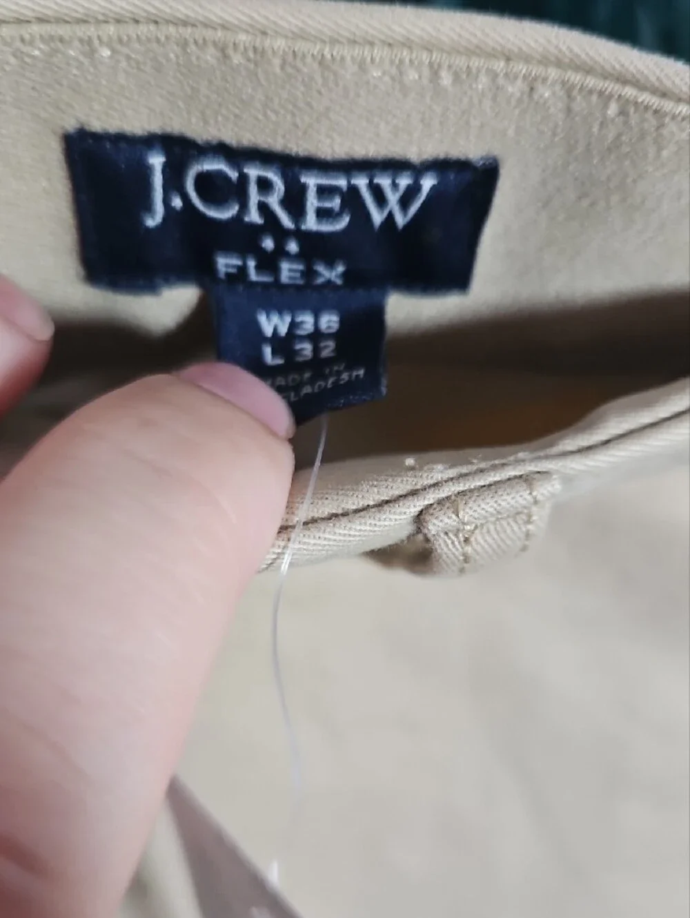 J. Crew Slim Flex TruTemp 365 Khakis in Beige - Size 36 x 32 - NWT